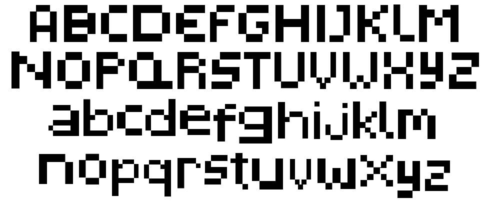 Pixelated Display font