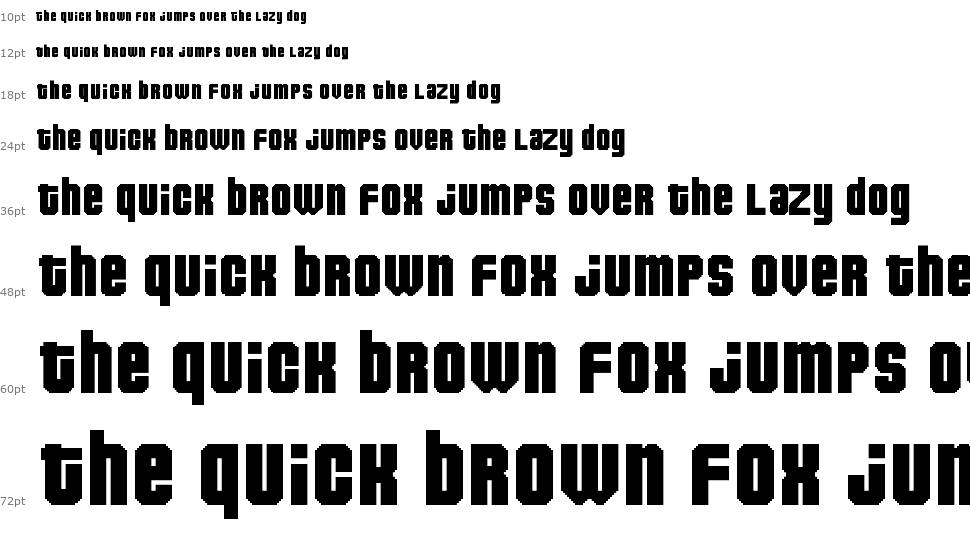 Pixeldown font Şelale