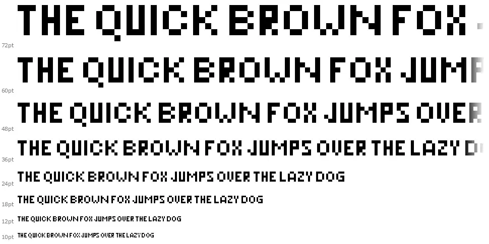 Pixelerisfont waterfall