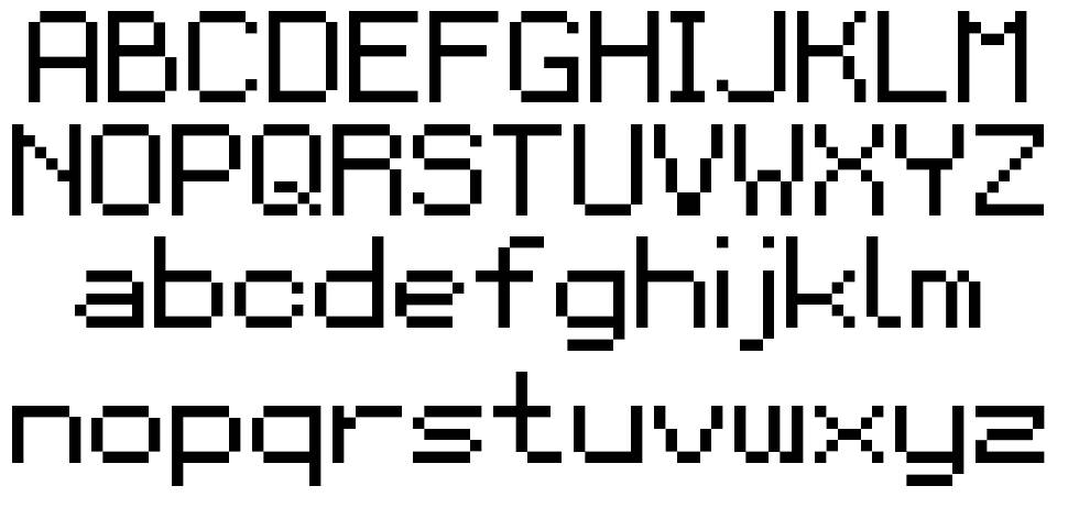 Pixeleum 48 шрифт Спецификация