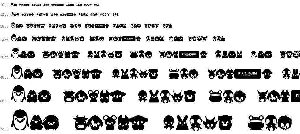 Pixelfarms Pets font Şelale