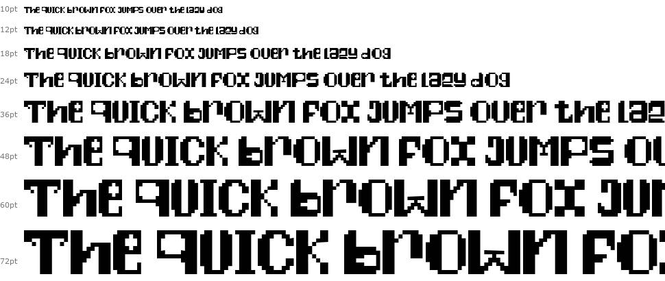 Pixelfy font Şelale