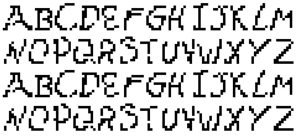 Pixelhaiz font Örnekler