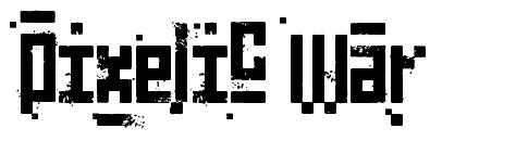 Pixelic War 字形