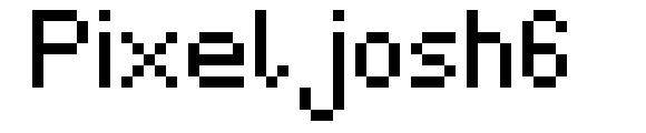 Pixeljosh6 шрифт