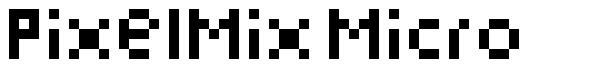 PixelMix Micro шрифт
