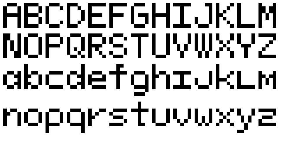 Pixeloid Mono písmo