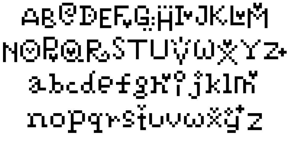 Pixelpoiiz 字形 标本