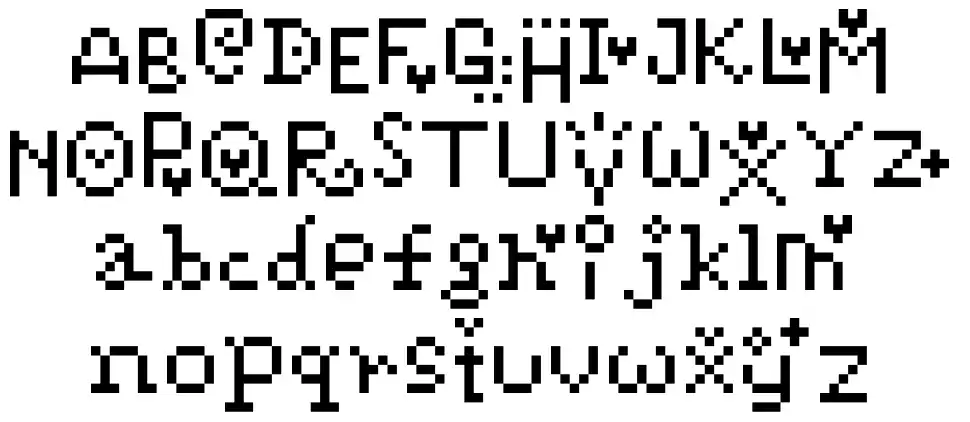 Pixelpoiizfont specimens
