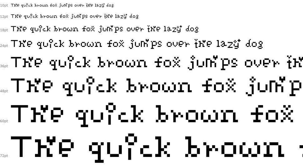 Pixelpoiiz font Waterfall