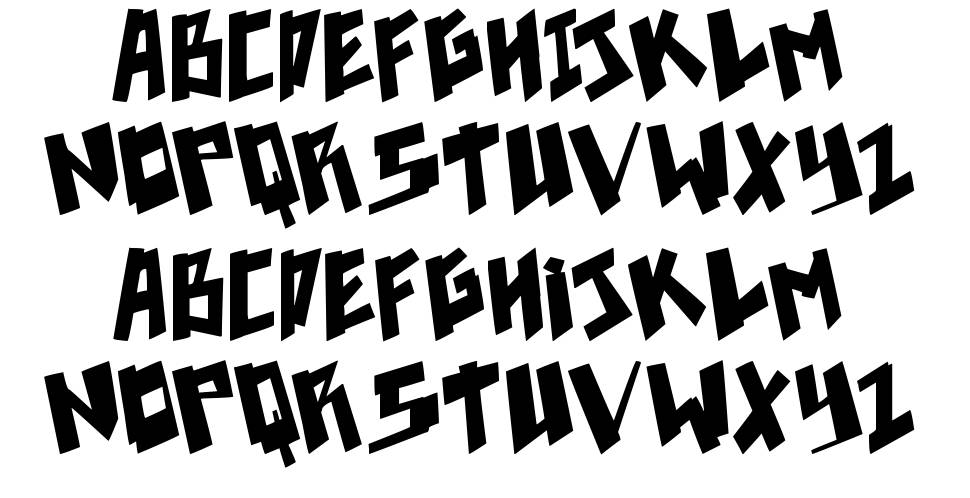 Pixelpunk フォント 標本