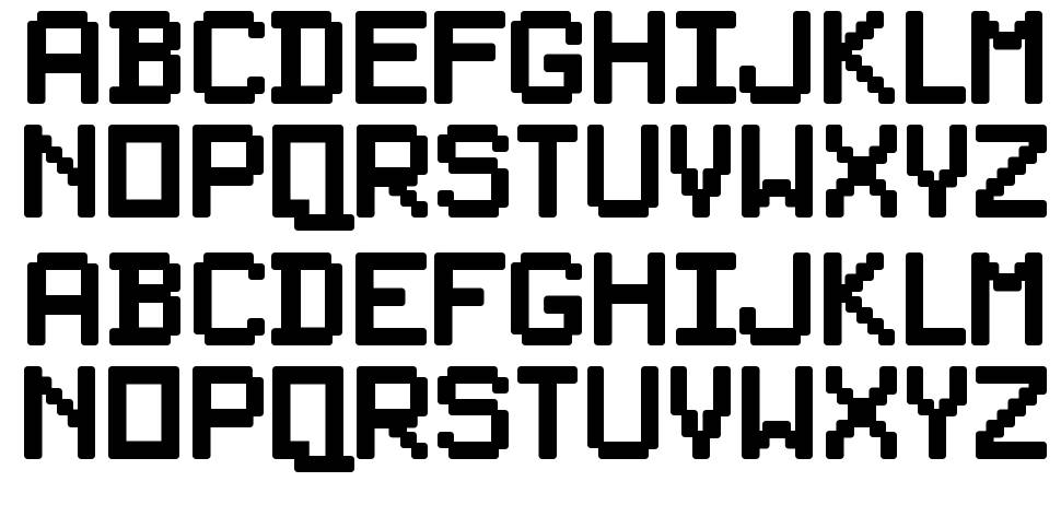 PixelSplitter フォント 標本