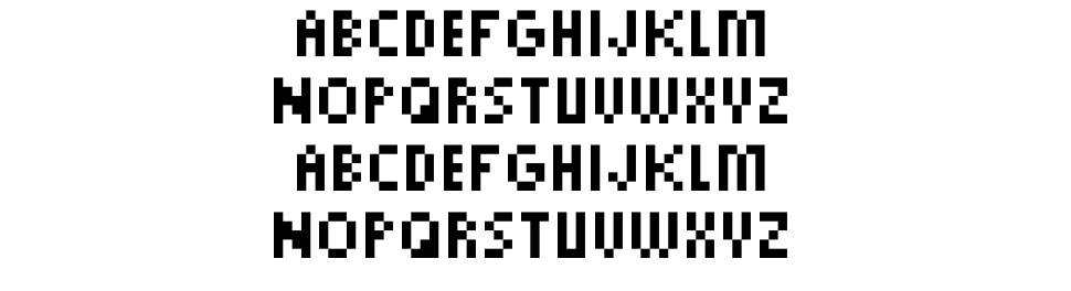 PixelTiny font specimens