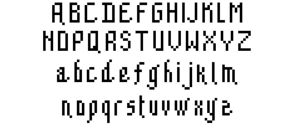 Pixiecre font Örnekler
