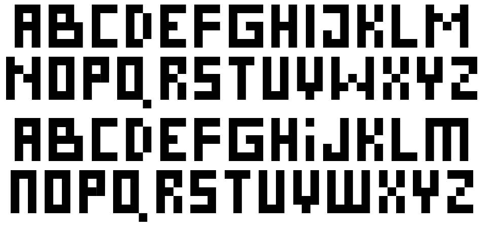 Pixies font Örnekler