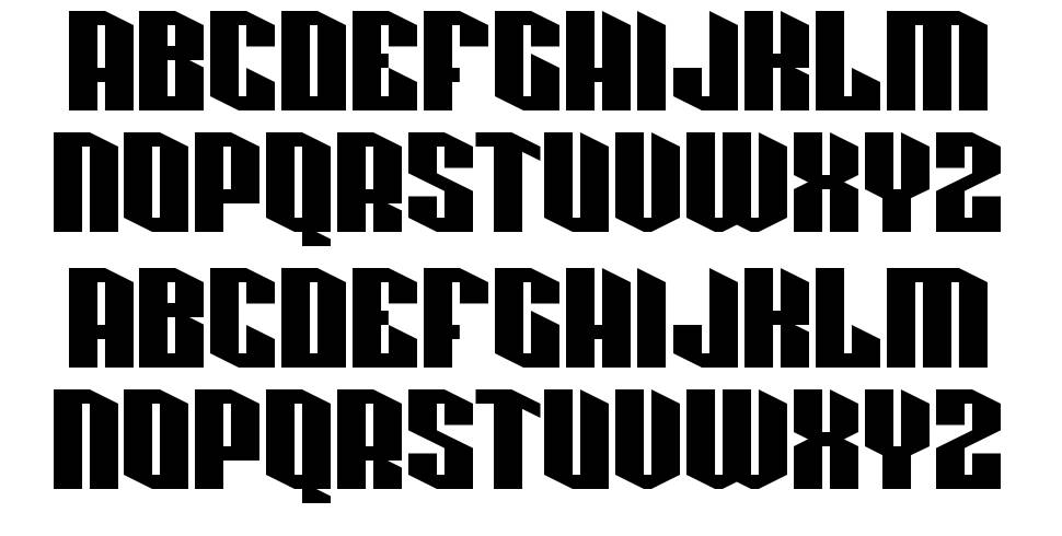 Pixlashed font specimens
