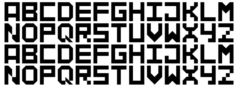 Pixspace font specimens