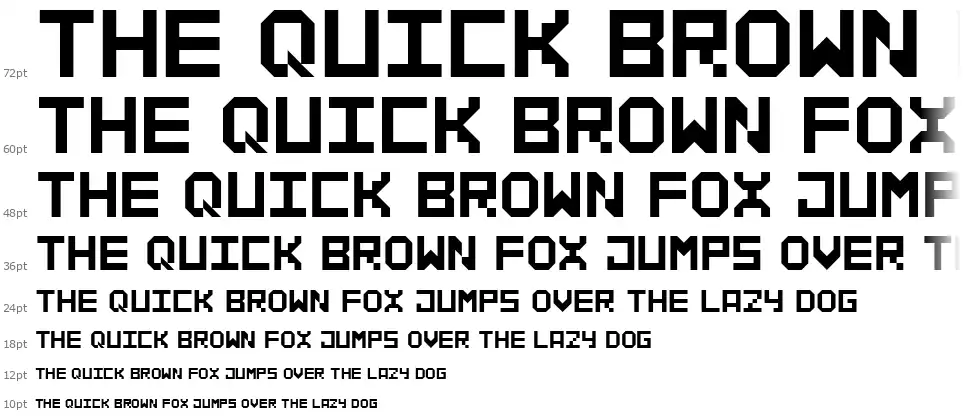 Pixspace font Waterfall