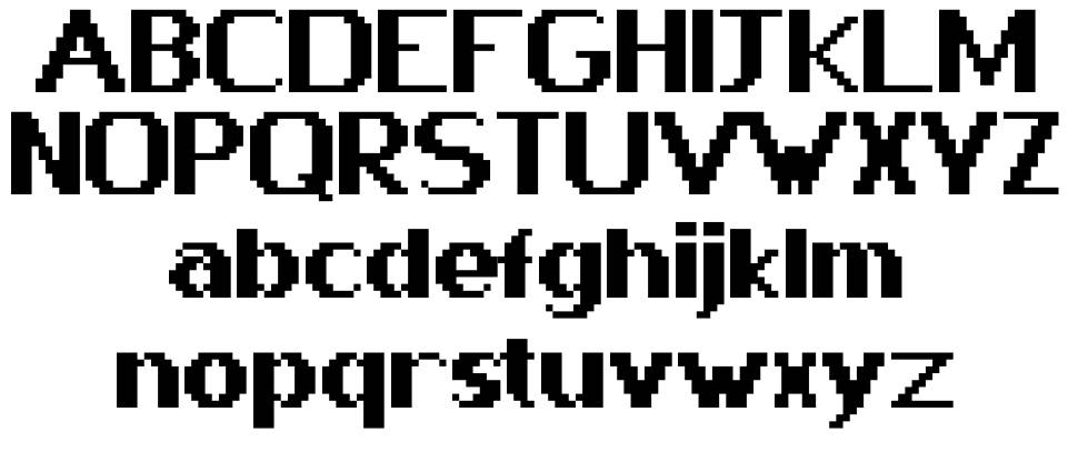 Pixway font specimens