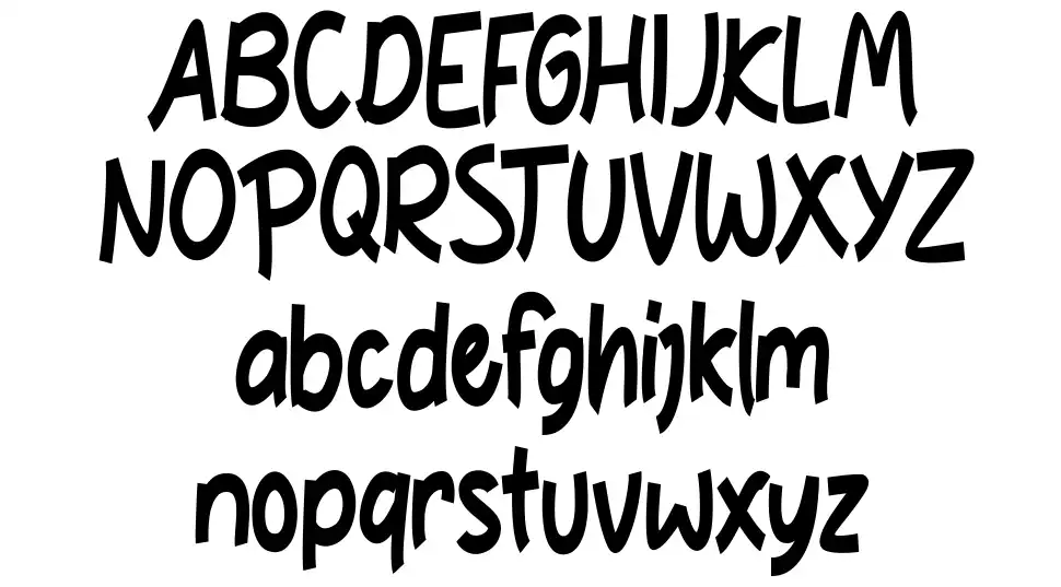 Pizzlatfont specimens