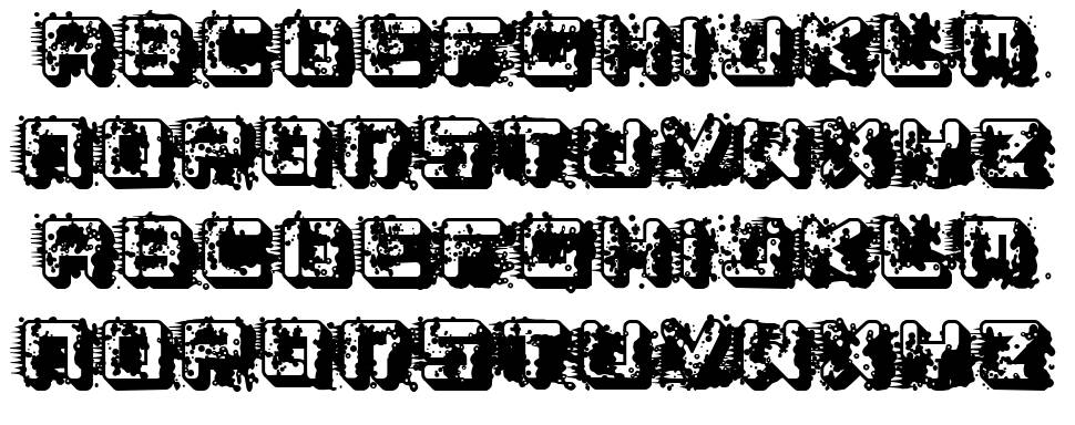 pk LSD font specimens