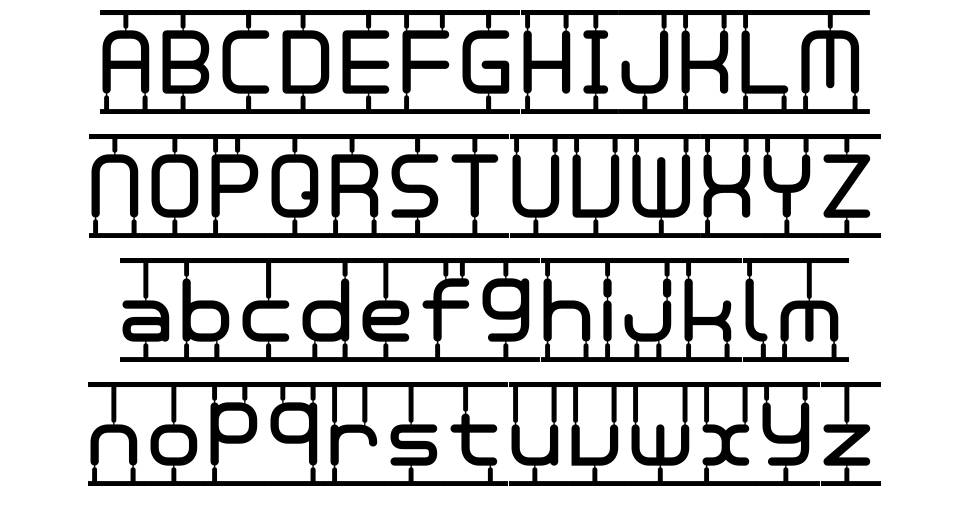 Plamo font Örnekler