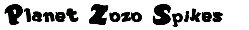 Planet Zozo Spikes font