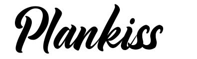 Plankiss font