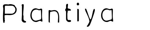 Plantiya 字形
