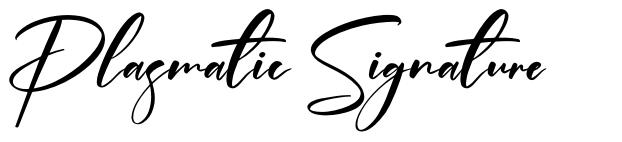 Plasmatic Signature font
