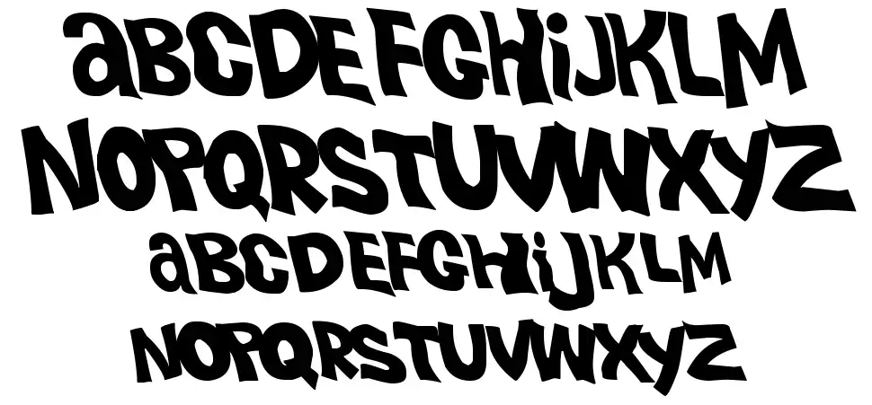 Plastic Beachfont specimens