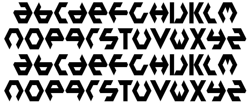 PlasticBag-Regular font specimens