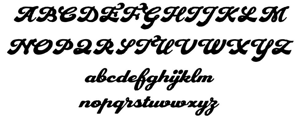 Plastun Script font specimens