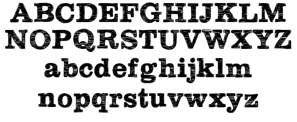 Plateaux 字形 标本