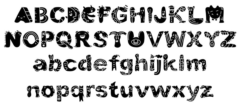 Play Toon font specimens