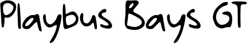 Playbus Bays GT schriftart