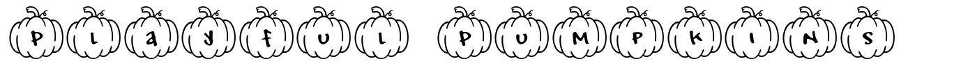 Playful Pumpkins font