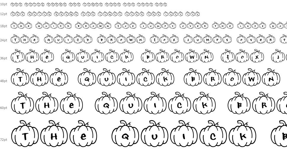 Playful Pumpkins font Şelale