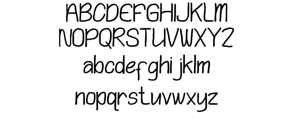 Playing Bumb font specimens