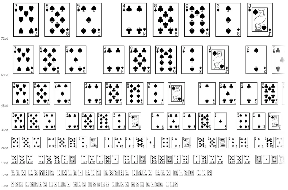 Playing Cards font by FontRiver