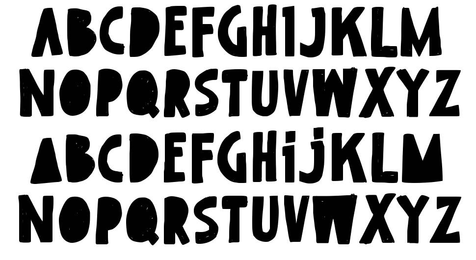 Playing Fake font specimens