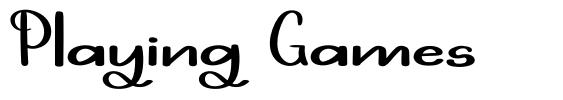 Playing Games font
