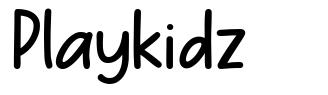 Playkidz 字形