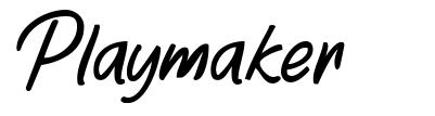 Playmaker font