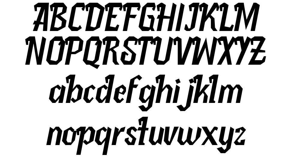 Pletakrutuk font Örnekler