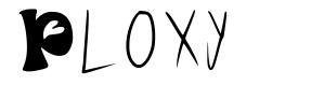 Ploxy písmo