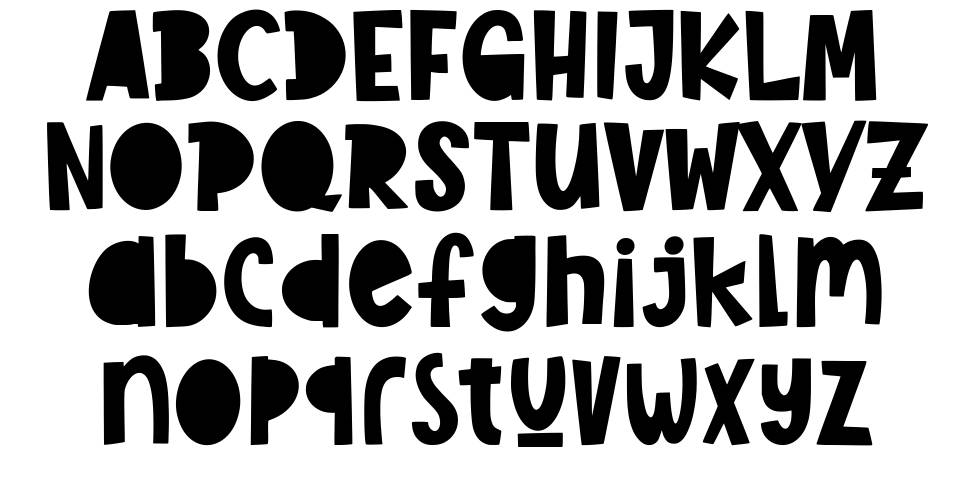 Pluckypot font Örnekler