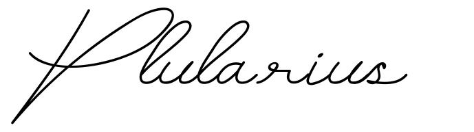 Plularius font