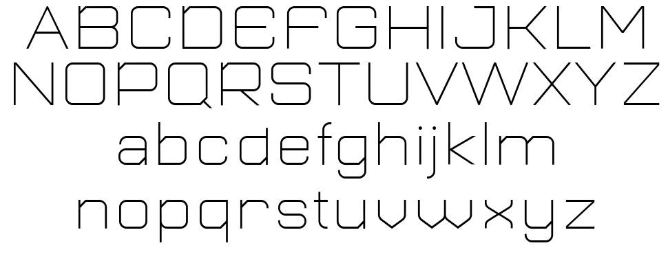 Plutonian font specimens