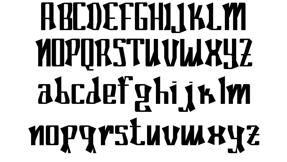 Poconeh font specimens